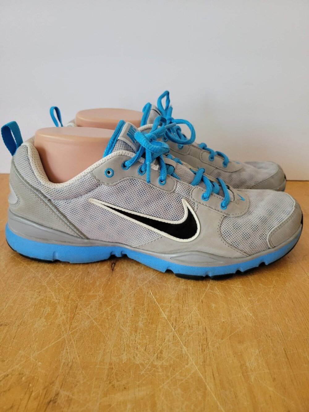Nike Flex Trainer 7 Women's Gray Blue Training Shoes Size 9.5